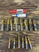 Cutting tools, end mills variety types & sizes
