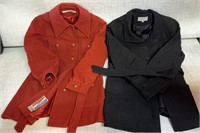 2) Womens Dress Coats: Calvin Klein & American