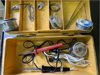 (2) Weller Soldering Irons & rolls of solder