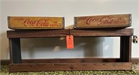 Antique Coca-Cola (Coke)-a-Cola crates and Other c