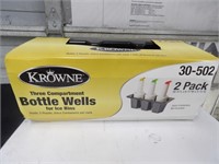NEW KROWNE 3 COMPARTMENT BOTTLE WELLS FOR ICE BINS