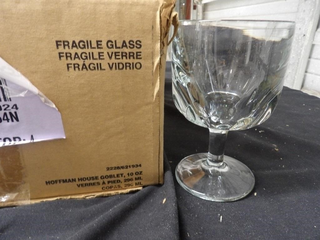 BOX OF 12 NEW 10oz HOFFMAN HOUSE GOBLET