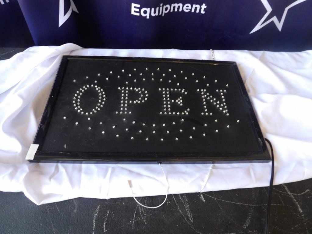 "OPEN" LIGHTED SIGN