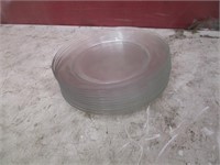 Bid X 10: Clear 9" Restaurant Dinner Plates