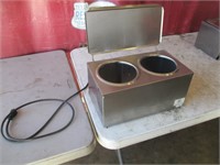 Double 3 qt Purpose Dipper Style Warmer Working