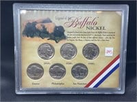 Legend of the Buffalo nickels six coin set