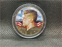 1967 colored Kennedy half dollar