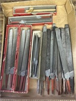 Variety of small metal machinist files
