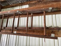 36ft wooden extension ladder