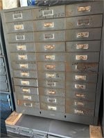 Metal 33 drawer file cabinet/organizer
