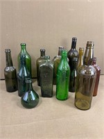 Collection of Vintage Advertising Bottles