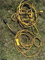 2 extension cords & adapter