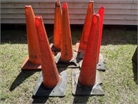 8 safety cones