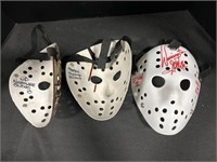 3 Signed ”Jason 2” Masks.