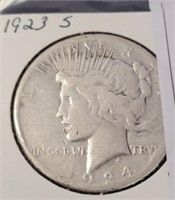 1923 D MORGAN SILVER DOLLAR