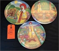 Vintage 1989 Mcdonalds Plates