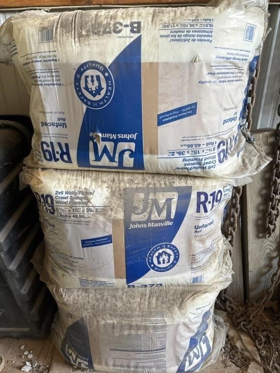 (3) R-19 Insulation Rolls