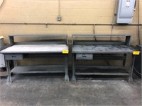 (2) METAL WORKBENCHES