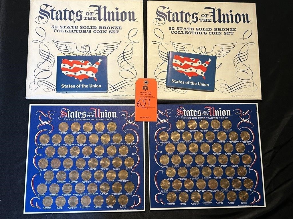 1969 Bronze State of the Union Coin Collecter Sets