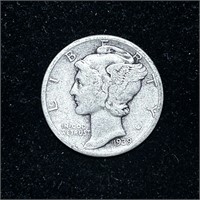 1939 90% SILVER MERCURY DIME 10C COIN