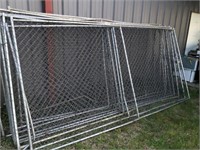 (10) Chain Link fence Panels (12' W x 6' Tall)