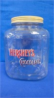 Vintage Hershey's Chocolate Glass Jar