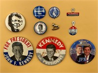 Set Of Kennedy & John Kerry Pins