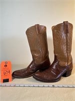 Vintage Dan Post Teju Lizard Boots Style 6835 Size