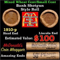 Lincoln Wheat Cent 1c Mixed Roll Orig Brandt McDon