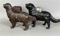 2 variant dog banks ca. 1900-1930; one attributed