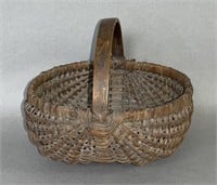 Fine PA hickory orschbok basket ca. 19th century;