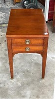 Mahogany One Drawer End Table