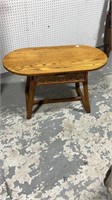 Feudal Oak Coffee Table with Drawer
