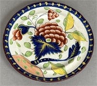 Pearlware Gaudy Dutch Grape pattern toddy plate