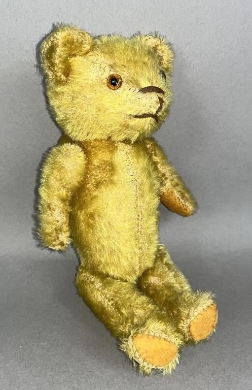 Antique golden mohair small size teddy bear ca.