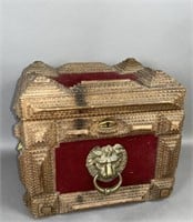 Tramp art chest ca. 1880-1910; crafted from