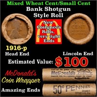 Lincoln Wheat Cent 1c Mixed Roll Orig Brandt McDon