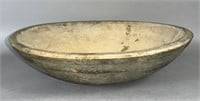 Blue-gray painted wooden kitchen bowl ca. mid