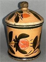 Lidded saffron jar attributed to William Heilig &