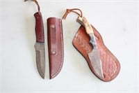 2 Collector Knives w/Sheaths
