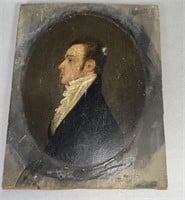 Oil on board portrait of John M. Eberly,