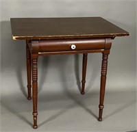 One drawer stand ca. 1830; in pine with a