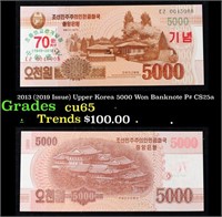 2013 (2019 Issue) Upper Korea 5000 Won Banknote P#