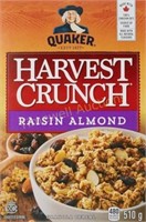 Quaker Crunch  Raisin Almond  510g/17.8 oz