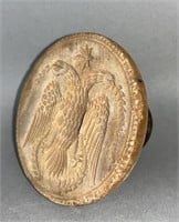 Rare double head eagle pattern handled butter