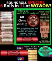 THIS AUCTION ONLY! BU Shotgun Lincoln 1c roll, 200