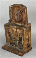 Fine folk art carving by unknown artist ca. late