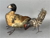 2 bird figures ca. early 20th century; German