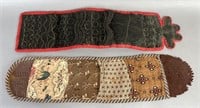 2 sewing rolls ca. 1850-1900; rare form hang up
