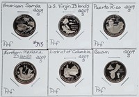 2009-S  6-coin  Quarter Proof set
